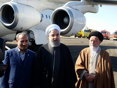 سخنرانی دکتر حسن روحانی در فرودگاه سمنان بدون حضور خبرنگاران رسان های مکتوب و دیجیتال