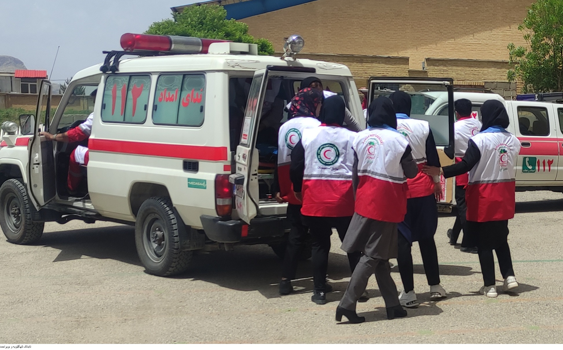 برگزاری مانور زلزله در مارگون برگزاری مانور زلزله در مارگون