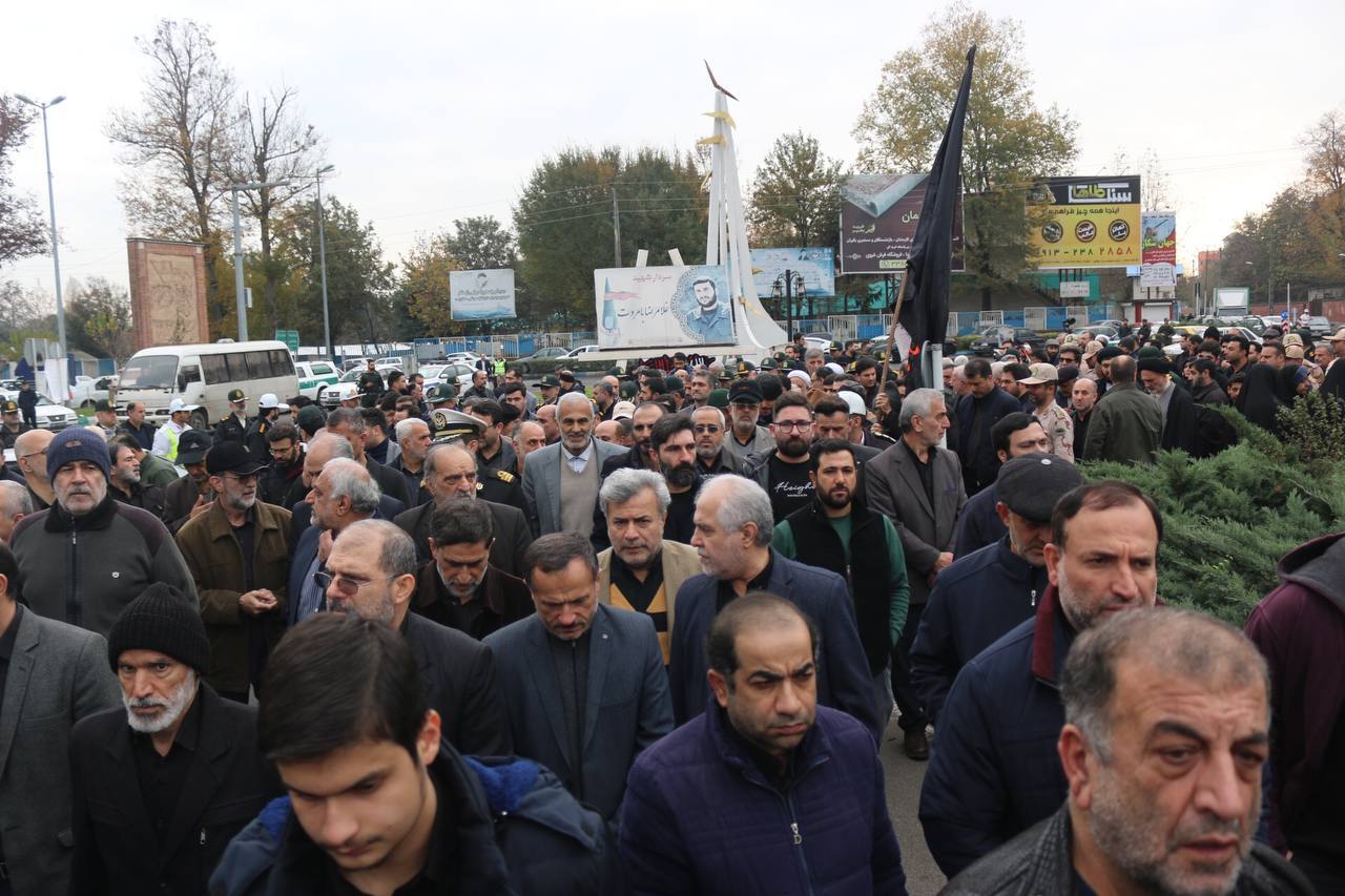 تشییع پیکرهای ۶ شهید گمنام و ۳ مدافع امنیت