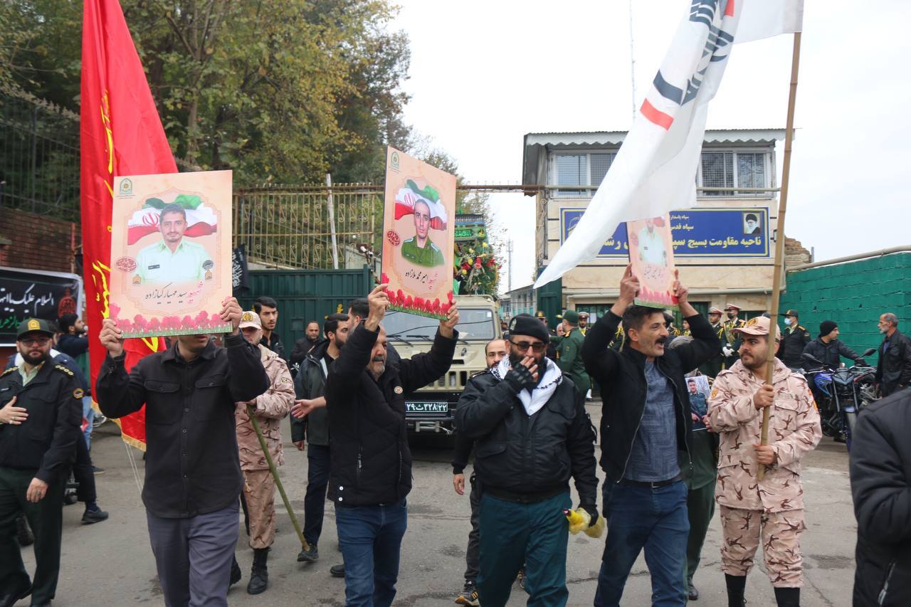 تشییع پیکرهای ۶ شهید گمنام و ۳ مدافع امنیت