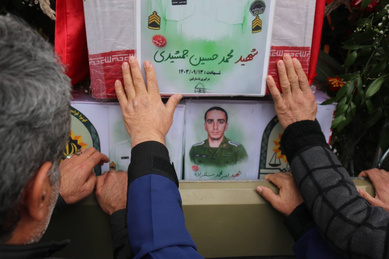 تشییع پیکرهای ۶ شهید گمنام و ۳ مدافع امنیت