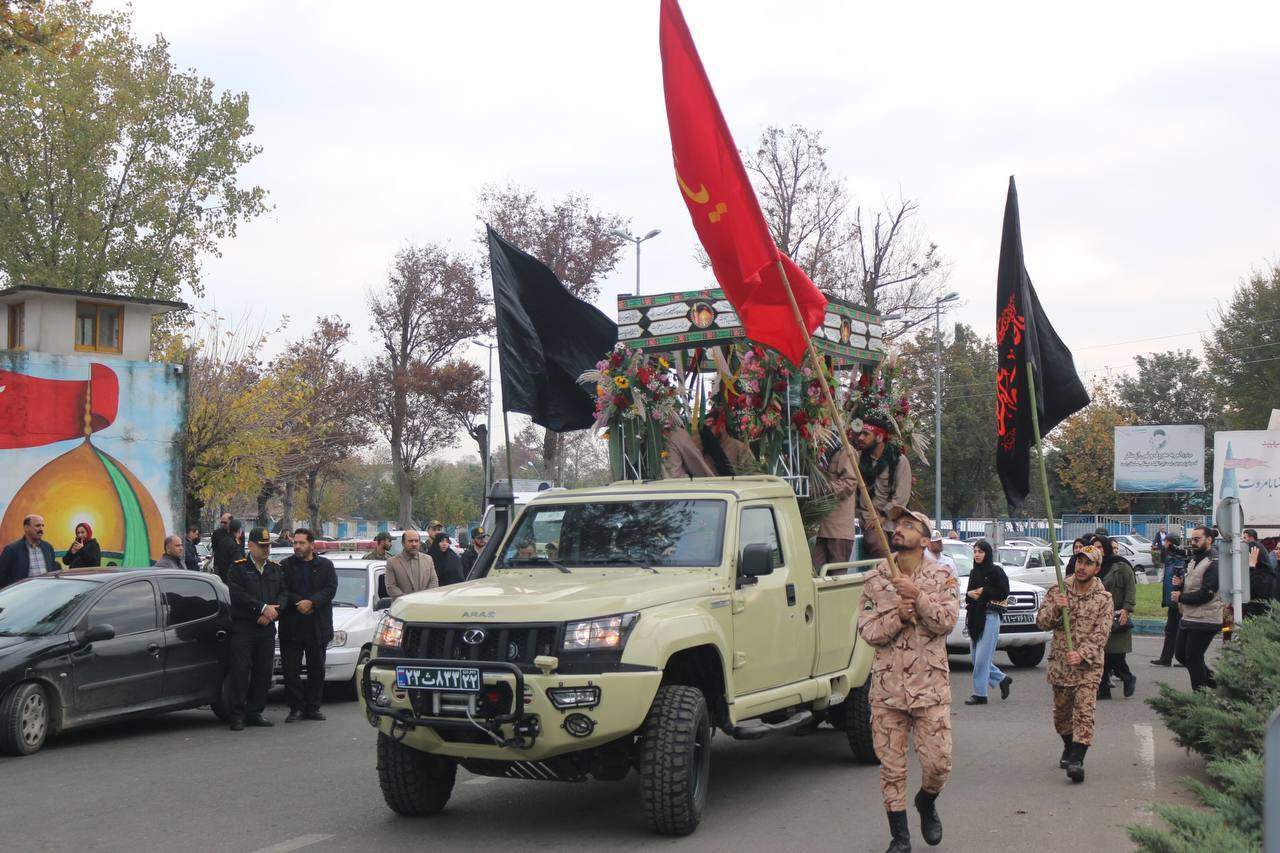 تشییع پیکرهای ۶ شهید گمنام و ۳ مدافع امنیت