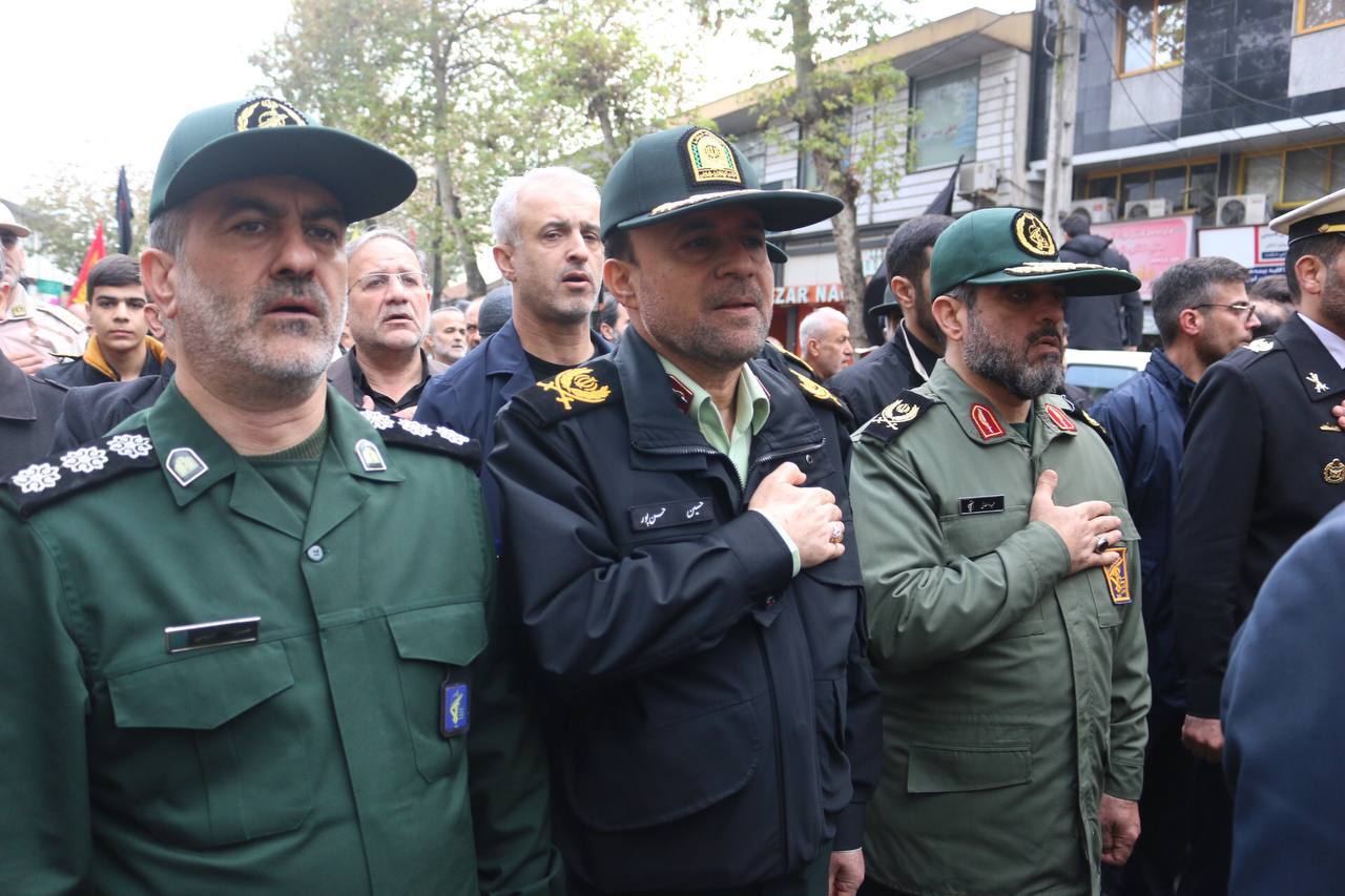 تشییع پیکرهای ۶ شهید گمنام و ۳ مدافع امنیت