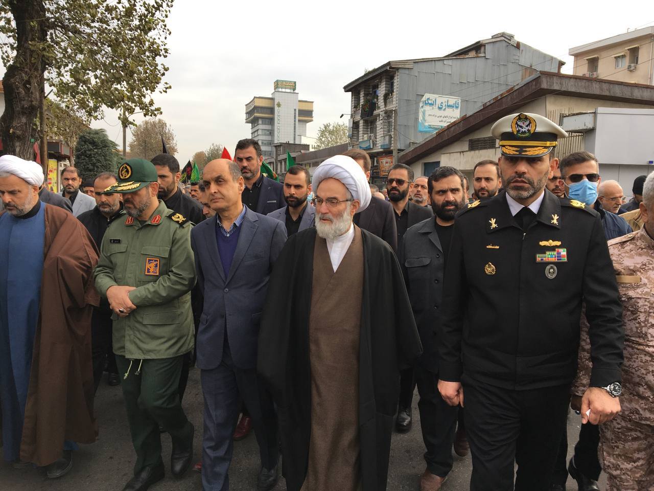 تشییع پیکرهای ۶ شهید گمنام و ۳ مدافع امنیت