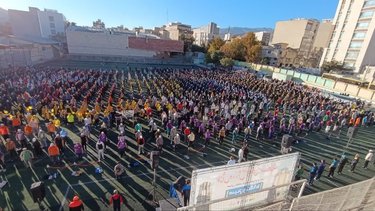 همایش بزرگ ورزش صبحگاهی در همدان برگزار شد